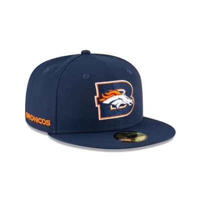 Denver Broncos Gorra | New Era NFL Logo Mix 59fifty Fitted Cap Mexico - Naranjas